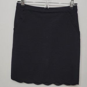 Skies are blue scalloped skirt